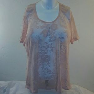 🟢Venezia Jeans Co NWT.  14/16 Lace Top Lane Bryant